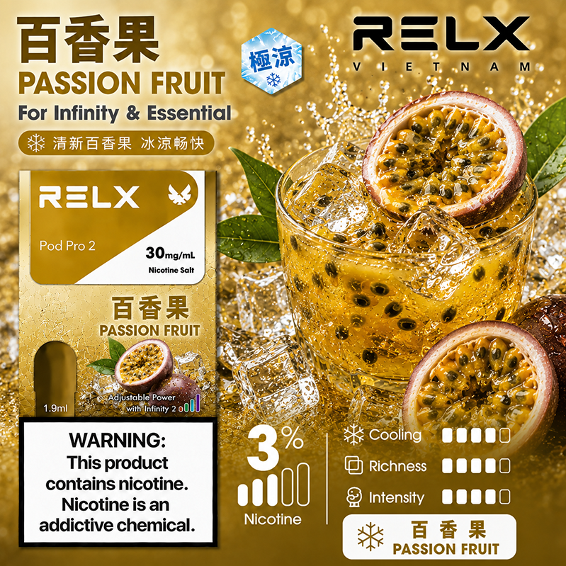RELX 悅刻六代煙彈｜1.9ml 透明油倉｜百香果